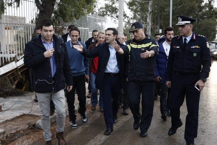 Στις πληγείσες περιοχές ο Τσίπρας