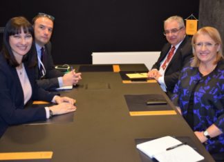 Συνάντηση Έλενας Κουντουρά με την Πρόεδρο της Μάλτας