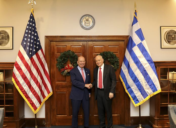 Συνάντηση Δημήτρη Παπαδημητρίου με τον Υπουργό Εμπορίου των ΗΠΑ