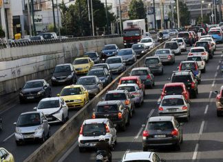 Κυκλοφοριακή συμφόρηση στην Αττική