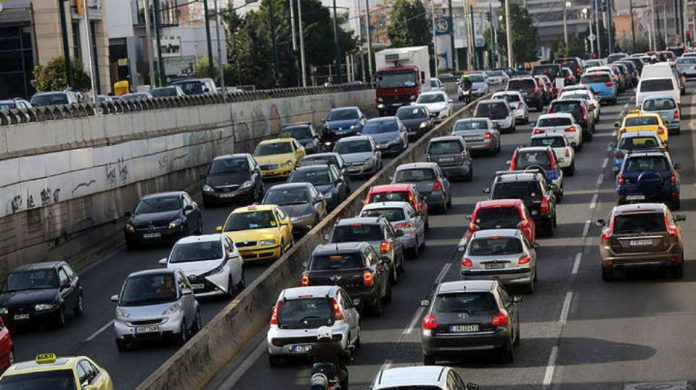 Κυκλοφοριακή συμφόρηση στην Αττική