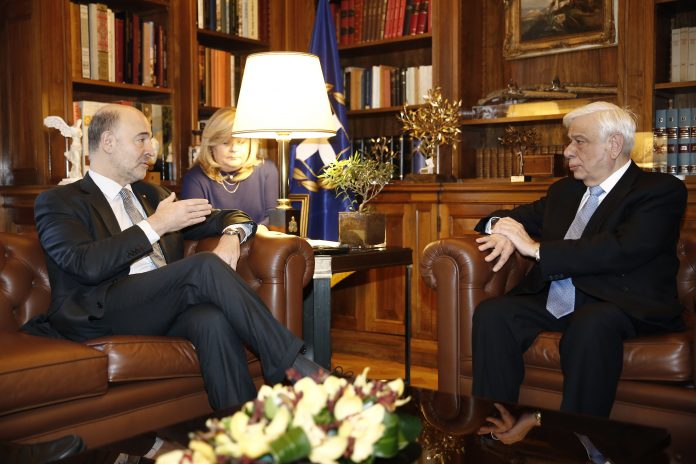 Συνάντηση Πρ. Παυλόπουλου - Πιερ Μοσκοβισί