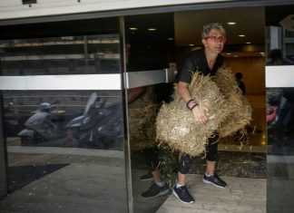 Πέταξαν σανό στα γραφεία των ΑΝΕΛ: "Σας φέραμε λίγο από αυτό που..."