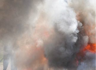 Φωτιά στην περιοχή της Κατοχής Μεσολογγίου