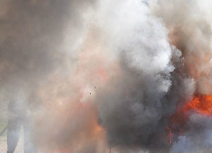 Φωτιά στην περιοχή της Κατοχής Μεσολογγίου