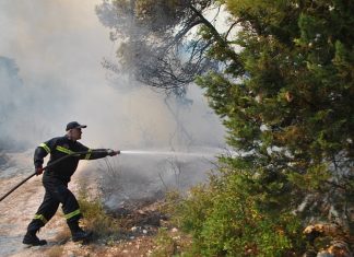 Μεγάλη φωτιά στη Ζάκυνθο: Δύο εστίες πυρκαγιάς κοντά σε χωριό