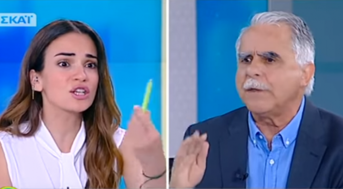 Αγριος καβγάς on air: Εξαλλη η παρουσιάστρια με τον Μπαλάφα (Βίντεο)