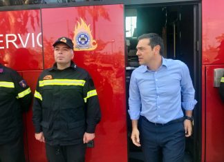 Η επίσκεψη Τσίπρα στον τόπο τη τραγωδίας (ΒΙΝΤΕΟ)