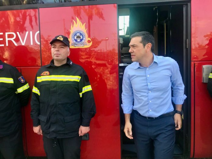 Η επίσκεψη Τσίπρα στον τόπο τη τραγωδίας (ΒΙΝΤΕΟ)