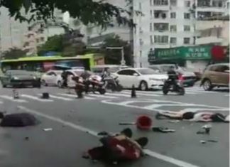 Φορτηγό καταπλάκωσε πεζούς έξω από νοσοκομείο στην Κίνα