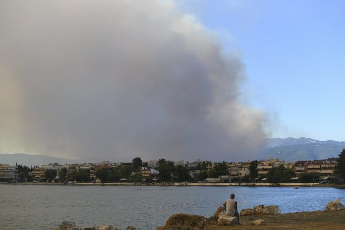 Πυρκαγιά στον Βρανά Μαραθώνα