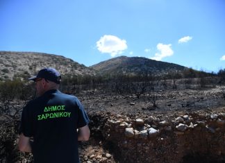 Πυρκαγιά το πρωί στη Σαρωνίδα