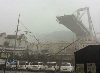 Συγκλονιστικό βίντεο: Η στιγμή της κατάρρευσης – Στους 35 οι νεκροί στη γέφυρα Μοράντι (Video)