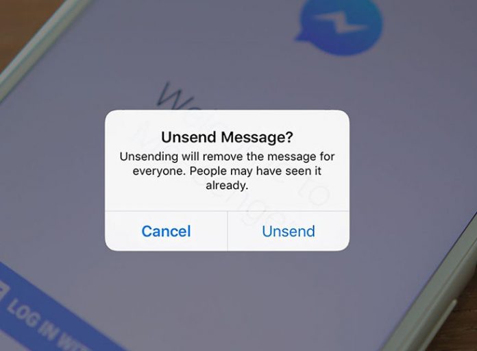 Facebook Messenger: «Η λειτουργία Unsend θα είναι ανοιχτή μόνο για 10 λεπτά»