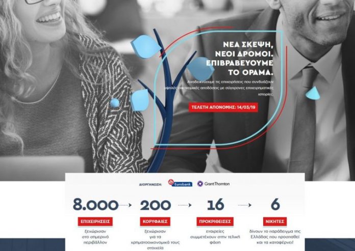 Η Eurobank και η Grant Thornton επιβραβεύουν την επιχειρηματική αριστεία