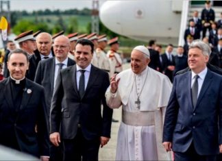 Θερμή υποδοχή στον Φραγκίσκο, τον πρώτο ποντίφικα που επισκέπτεται τη Βόρεια Μακεδονία